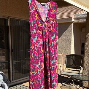 Avenue Vibrant Floral Midi Dress